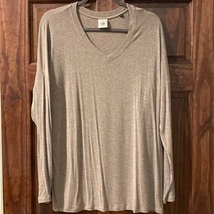 CAbi medium beige serenity tee EUC